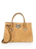 Jimmy Choo Riley Suede & Leather Tote