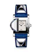 Hermes Watches Medor Sapphire, Stainless Steel & Alligator Strap Watch