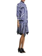 Sacai Striped Drop-waist Dress