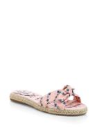 Tabitha Simmons Floral Knotted Espadrille Slide Sandals