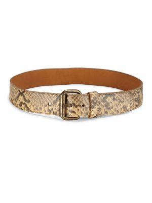 Ralph Lauren Collection Snakeskin Leather Belt