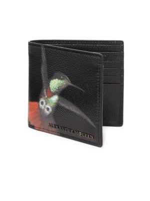 Alexander Mcqueen Printed Calf Leather Billfold Wallet