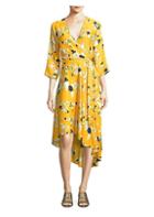 Diane Von Furstenberg Silk Floral Wrap Dress