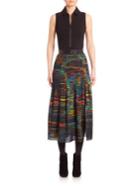 Akris Punto Printed Skirt Wool Dress