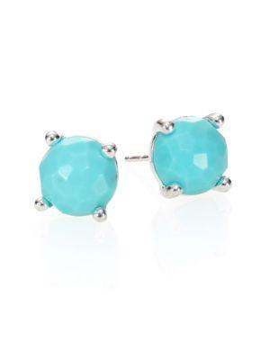 Ippolita Rock Candy Turquoise & Sterling Silver Stud Earrings