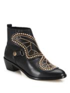 Sophia Webster Karina Butterfly Studded Leather Booties