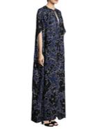 Michael Kors Collection Silk Floral Caftan Dress