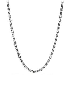 David Yurman Sterling Silver Elongated Chain Necklace