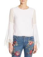Alice + Olivia Levin Laced Blouse