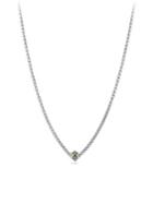 David Yurman Renaissance Necklace With Chrome Diopside, Green Onyx And 18k Gold