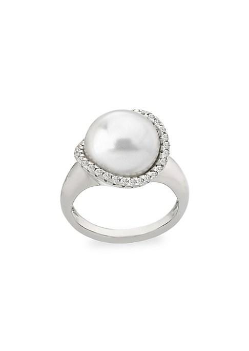 Majorica Rosa Sterling Silver & Imitation Pearl Ring