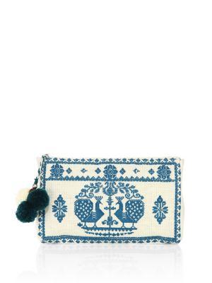 Star Mela Palma Embroidered Pouch