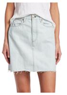 Rag & Bone Moss Denim Mini Skirt