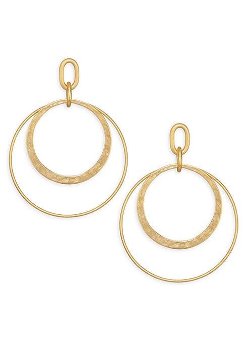 Chan Luu 18k Gold Plated Hoop Earrings