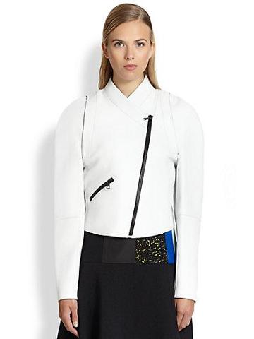 Proenza Schouler Round-shoulder Leather Jacket