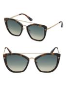 Tom Ford Eyewear Dahlia 55mm Cat Eye Sunglasses
