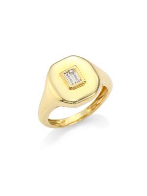Shay Diamond & 18k Yellow Gold Pinky Ring