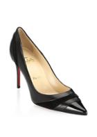 Christian Louboutin Electica 85 Leather Point Toe Pumps