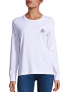 Vineyard Vines Solid Happy New Year Whale Pocket T-shirt
