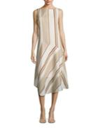 Lafayette 148 New York Arabella Cotton & Silk Asymmetrical Dress