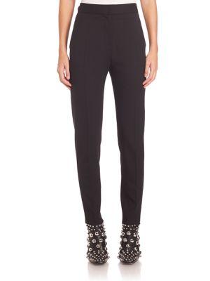Alexander Wang Solid Fitted Cropped Pants