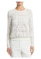 Akris Embroidered Silk-blend Pullover