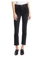 Re/done High-rise Skinny Raw Cropped Jeans