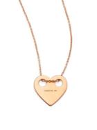 Ginette Ny Minis On Chain Heart 18k Rose Gold Pendant Necklace