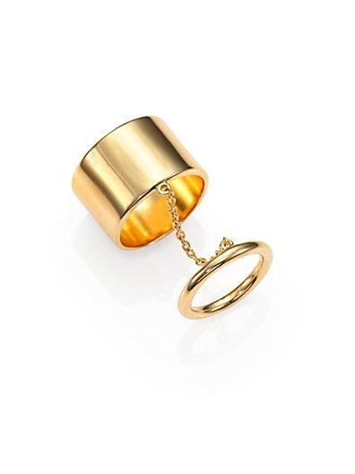 Elizabeth And James Rohe Knuckle Chain Ring