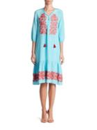 Figue Misty Embroidered Dress
