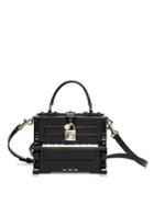 Dolce & Gabbana Miss Dolce Piano Wood & Snakeskin Top-handle Bag