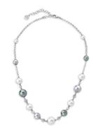 Majorica Exquisite Mixed Faux-pearl Sterling Silver Necklace