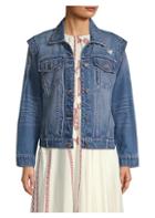 Joie Demanda Distressed Denim Jacket