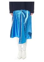 Tibi Slouch Draped Midi Skirt