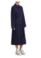 Maison Margiela Belted Irredescent Combo Trench Coat