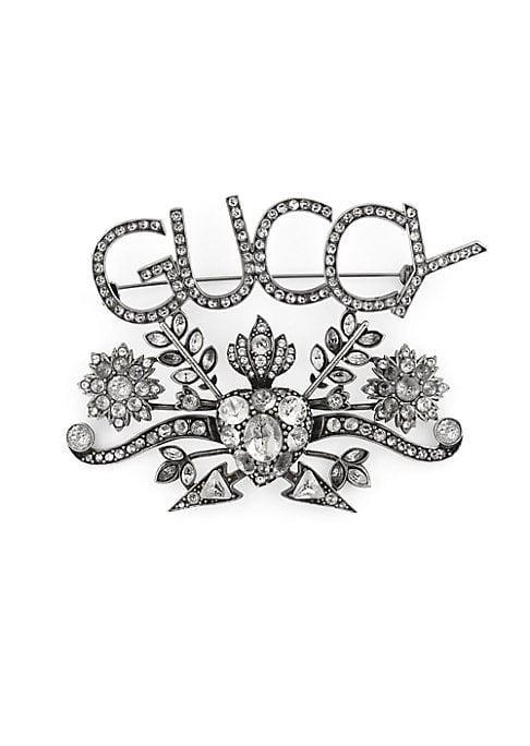 Gucci Guccy Floral Motif Brooch