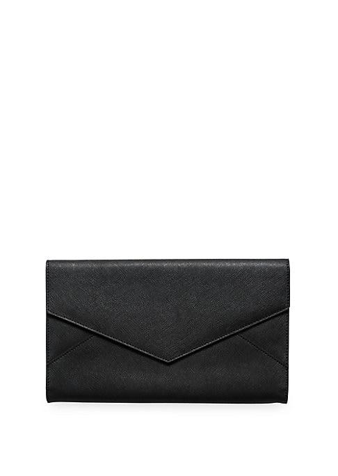 Tde Envelope Leather Clutch
