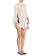 Marc Jacobs Lace Feather Mini Dress