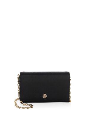 Tory Burch Robinson Leather Chain Wallet
