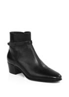 Coach Chrystie Buckle Leather Booties