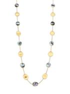 Marco Bicego Lunaria Black Mother-of-pearl & 18k Yellow Gold Long Necklace/36