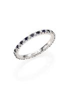 Kwiat Diamond, Sapphire & 18k White Gold Eternity Stacking Ring
