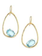 Ippolita Rock Candy? Blue Topaz & 18k Yellow Gold Oval Earrings