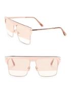 Tom Ford Eyewear West 59mm Square Rose Goldplated Sunglasses
