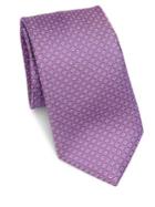 Saks Fifth Avenue Collection Neat Floral Silk Tie