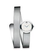 Movado Museum Wrap Stainless Steel & Mother-of-pearl Bracelet Watch