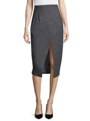 Michael Kors Collection Wool Scissor Skirt