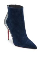Christian Louboutin Delicotte 100 Leather & Suede Booties