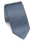 Salvatore Ferragamo Linked Gancini Patterned Silk Tie