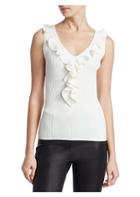Saks Fifth Avenue Collection Ruffle Tank Top